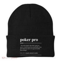 Poker Pro Definition Funny Noun Beanie thumb 0