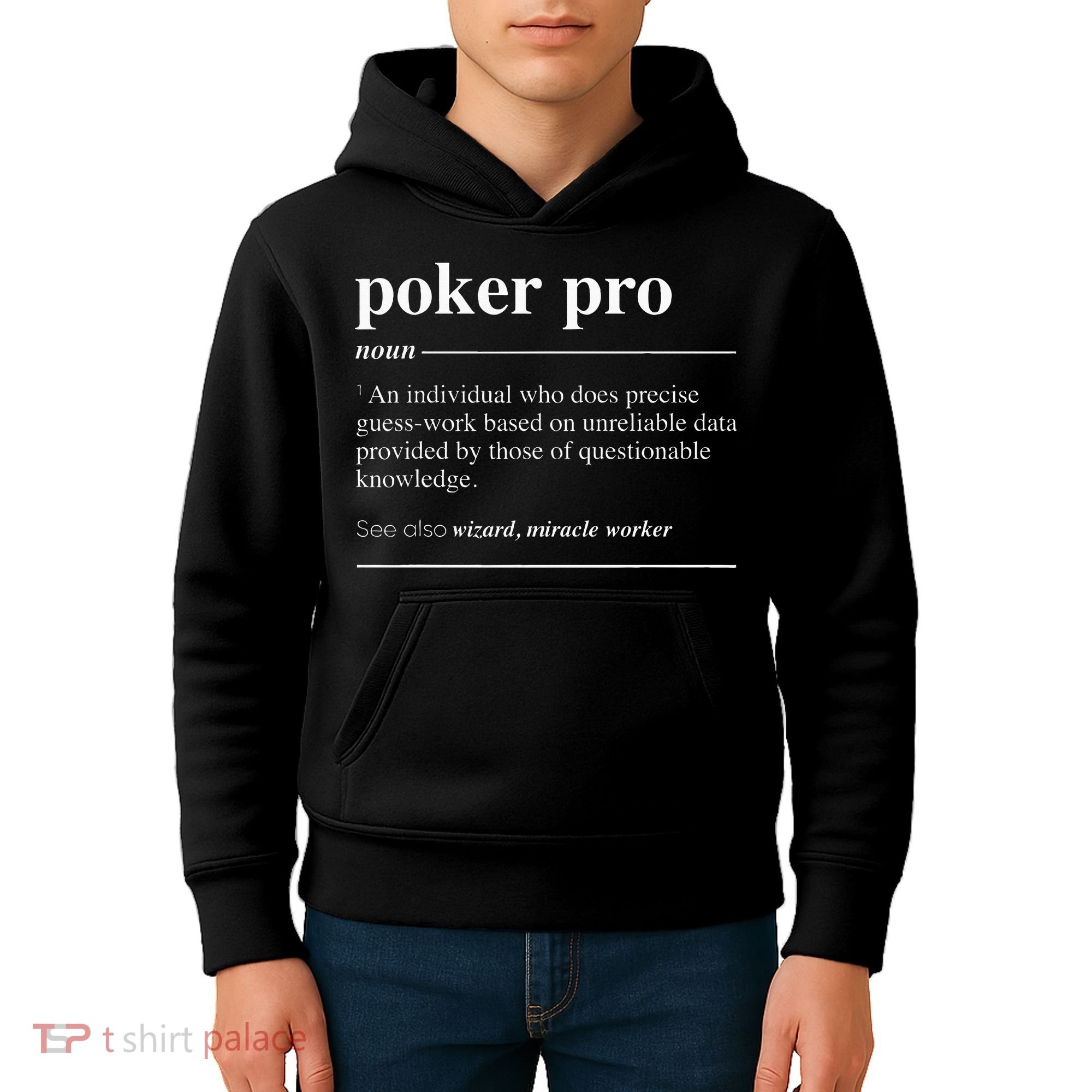 Poker Pro Definition Funny Noun Kids Hoodie