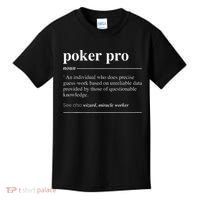 Poker Pro Definition Funny Noun Kids T-Shirt thumb 0
