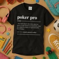 Poker Pro Definition Funny Noun Kids T-Shirt thumb 3