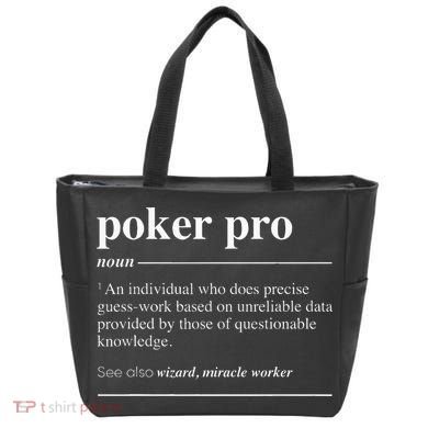 Poker Pro Definition Funny Noun Tote Bag