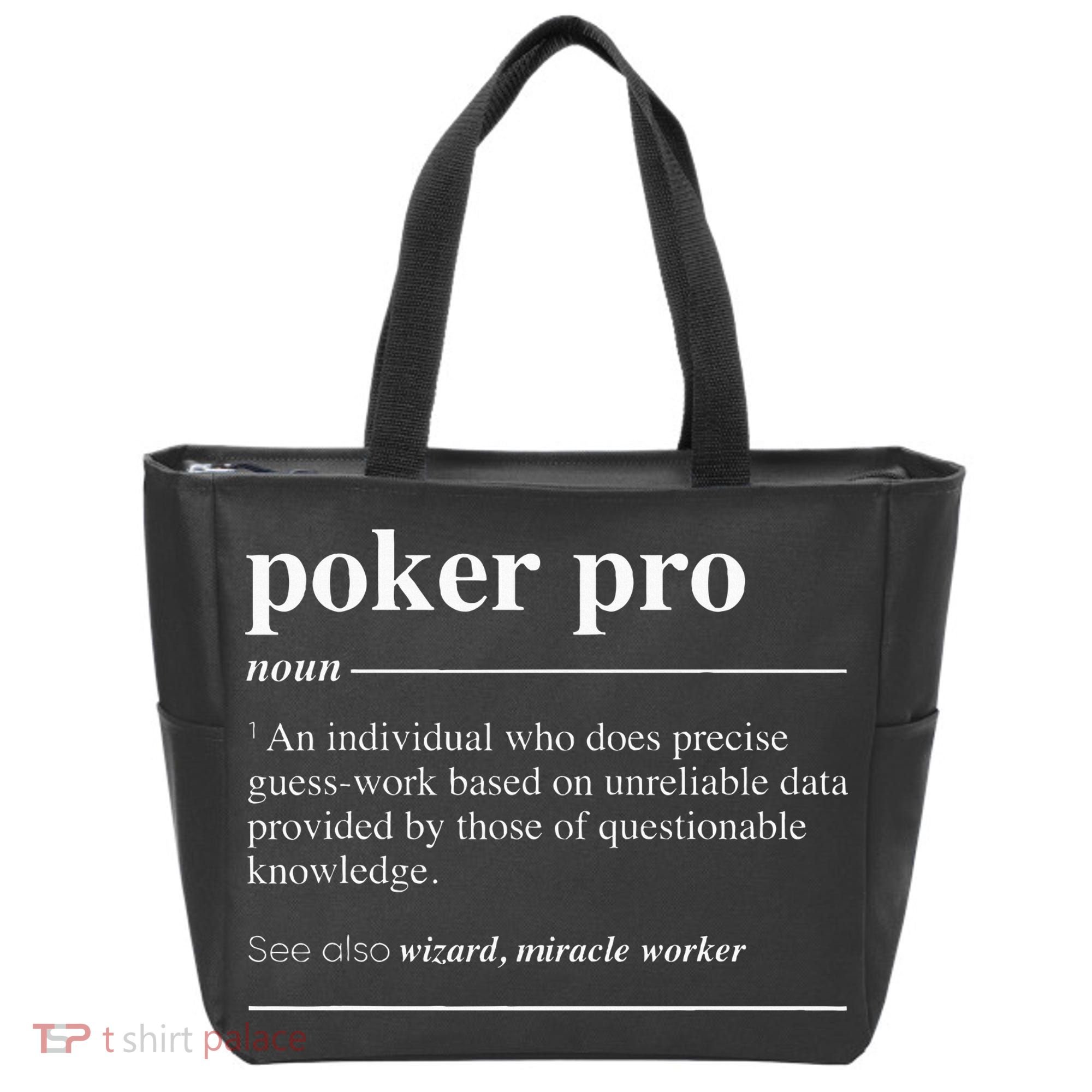 Poker Pro Definition Funny Noun Tote Bag