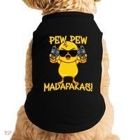 Pew Pew Duck Funny Madafakas Doggie Tank thumb 0