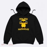 Pew Pew Duck Funny Madafakas Hoodie thumb 0