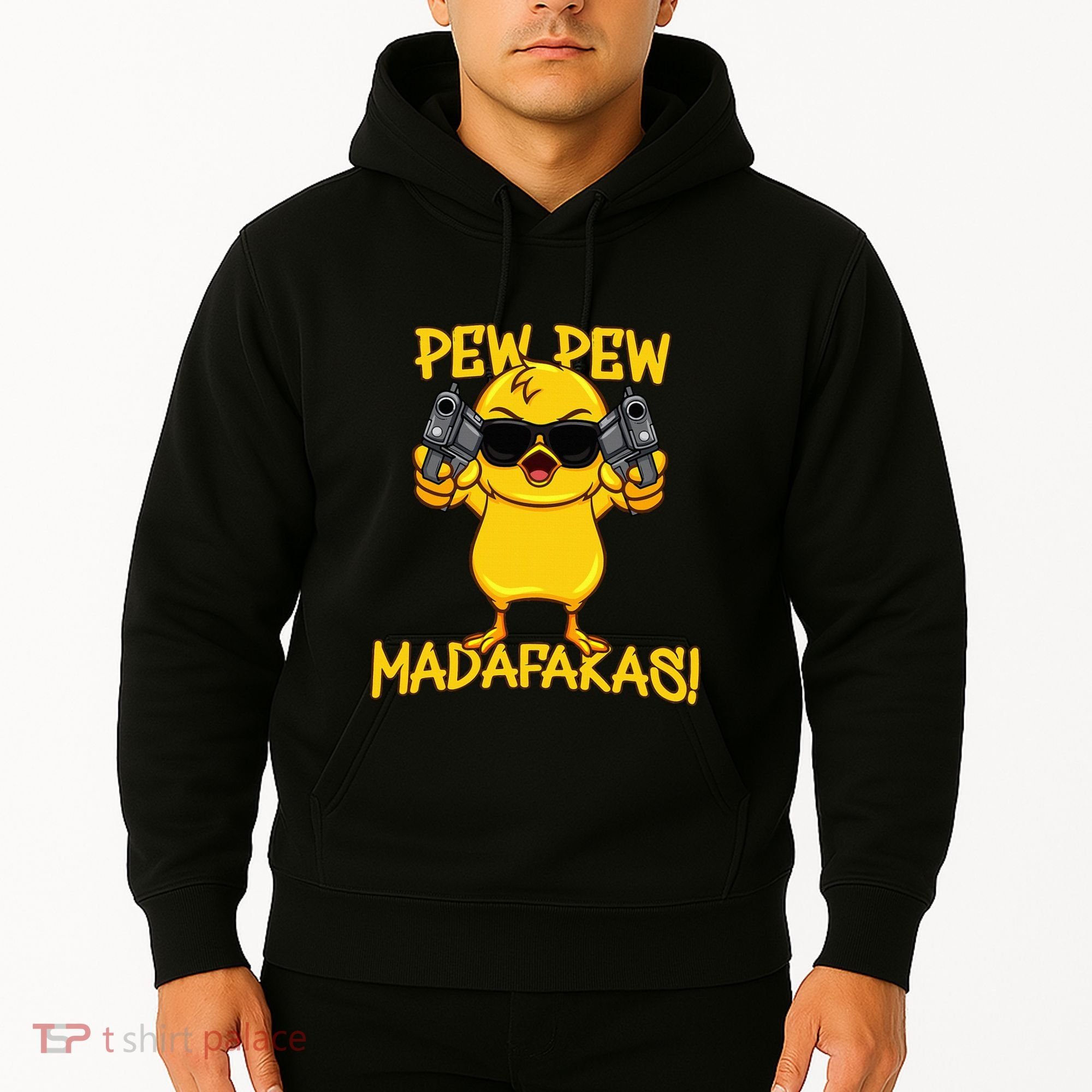 Pew Pew Duck Funny Madafakas Hoodie