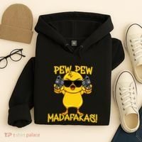 Pew Pew Duck Funny Madafakas Hoodie thumb 4