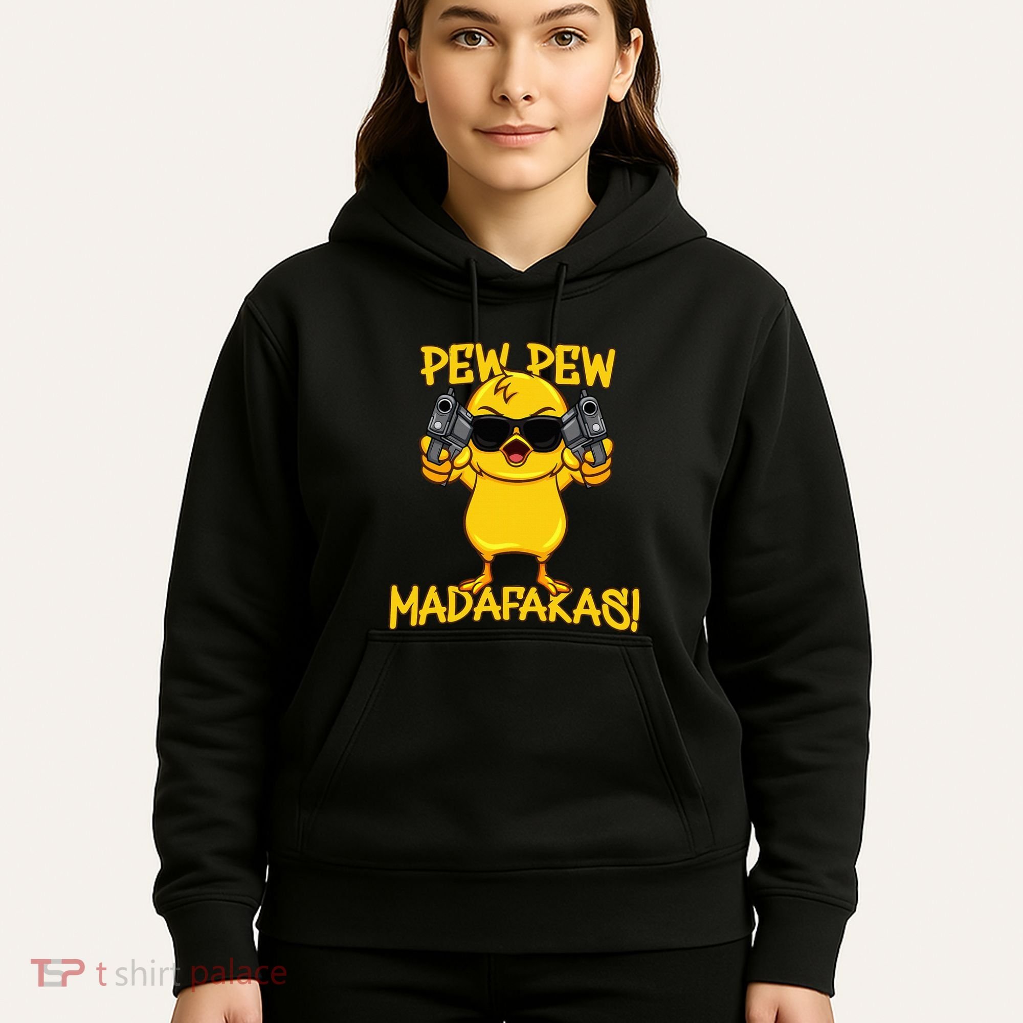 Pew Pew Duck Funny Madafakas Hoodie