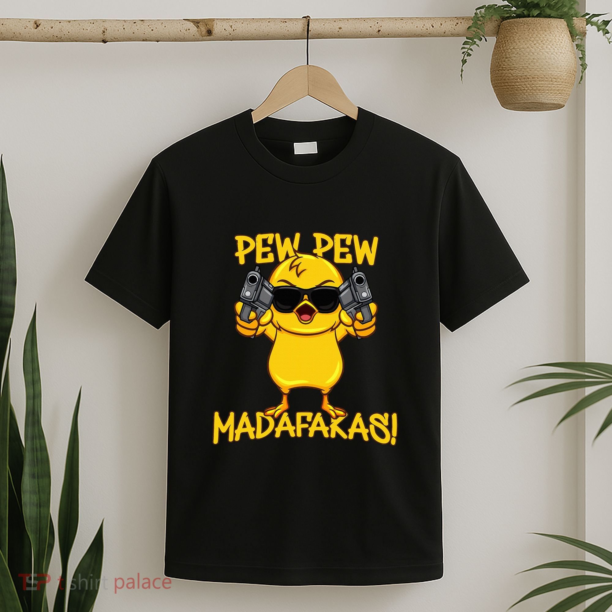 Pew Pew Duck Funny Madafakas T-Shirt