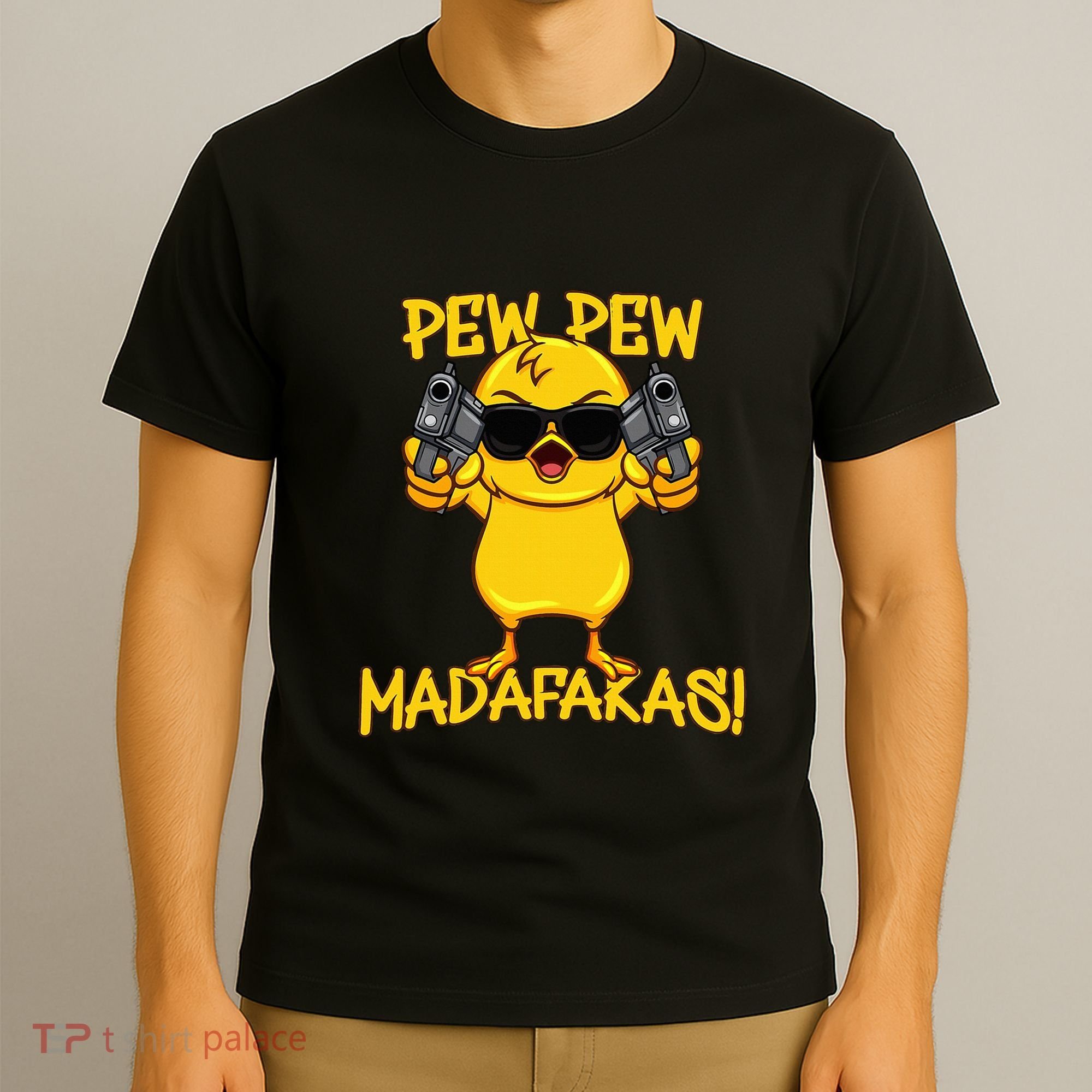 Pew Pew Duck Funny Madafakas T-Shirt