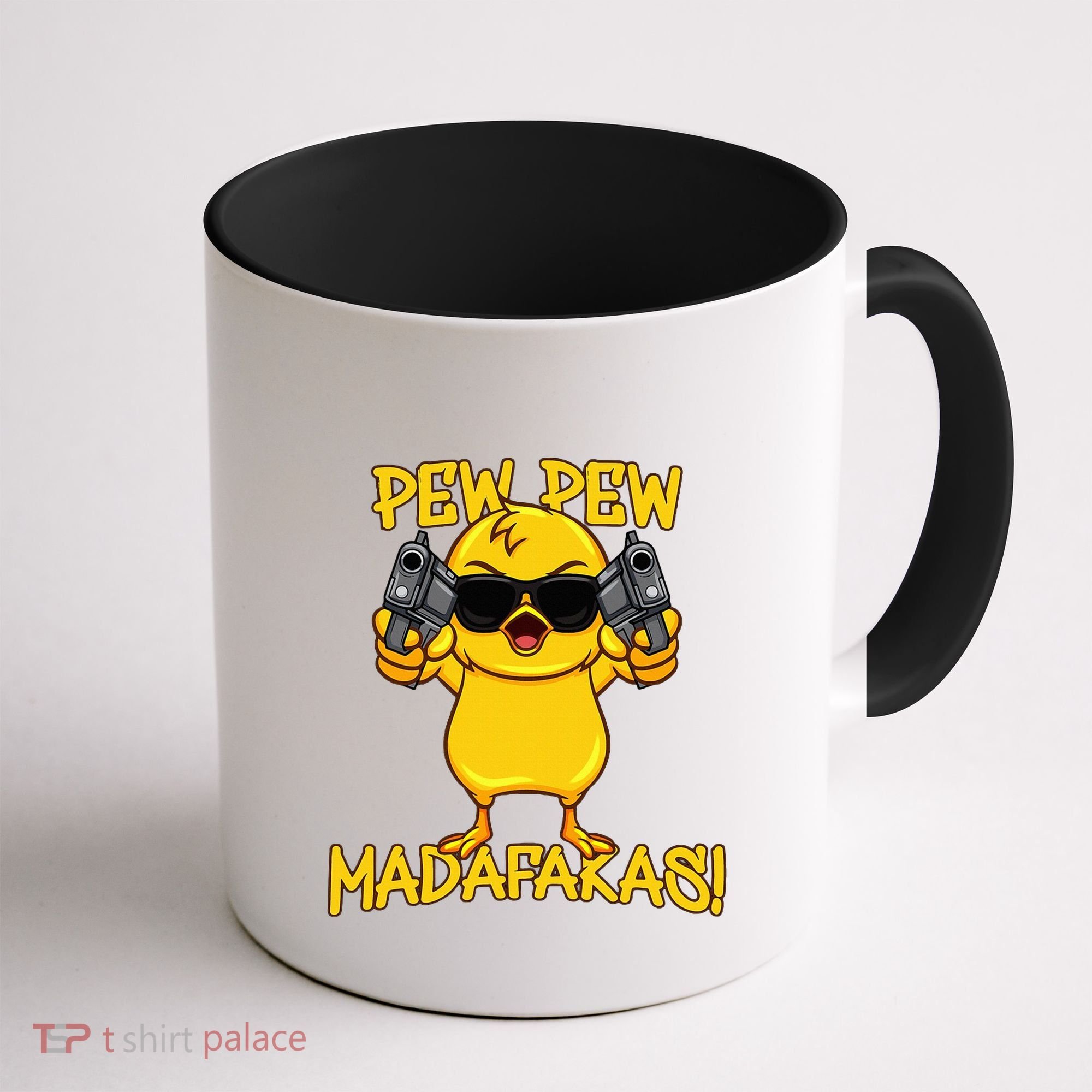 Pew Pew Duck Funny Madafakas Coffee Mug