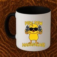 Pew Pew Duck Funny Madafakas Coffee Mug thumb 2