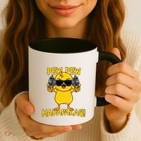 Pew Pew Duck Funny Madafakas Coffee Mug thumb 3