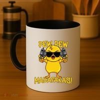 Pew Pew Duck Funny Madafakas Coffee Mug thumb 4