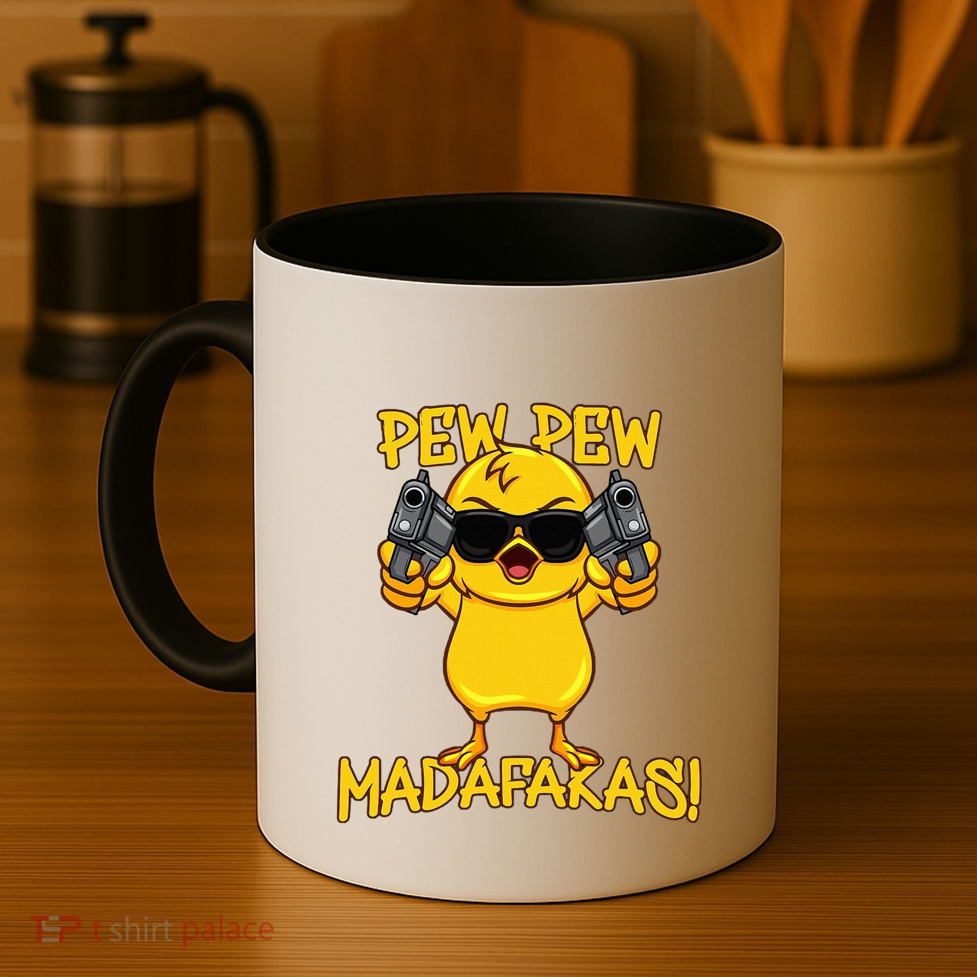 Pew Pew Duck Funny Madafakas Coffee Mug