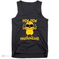 Pew Pew Duck Funny Madafakas Tank Top thumb 0