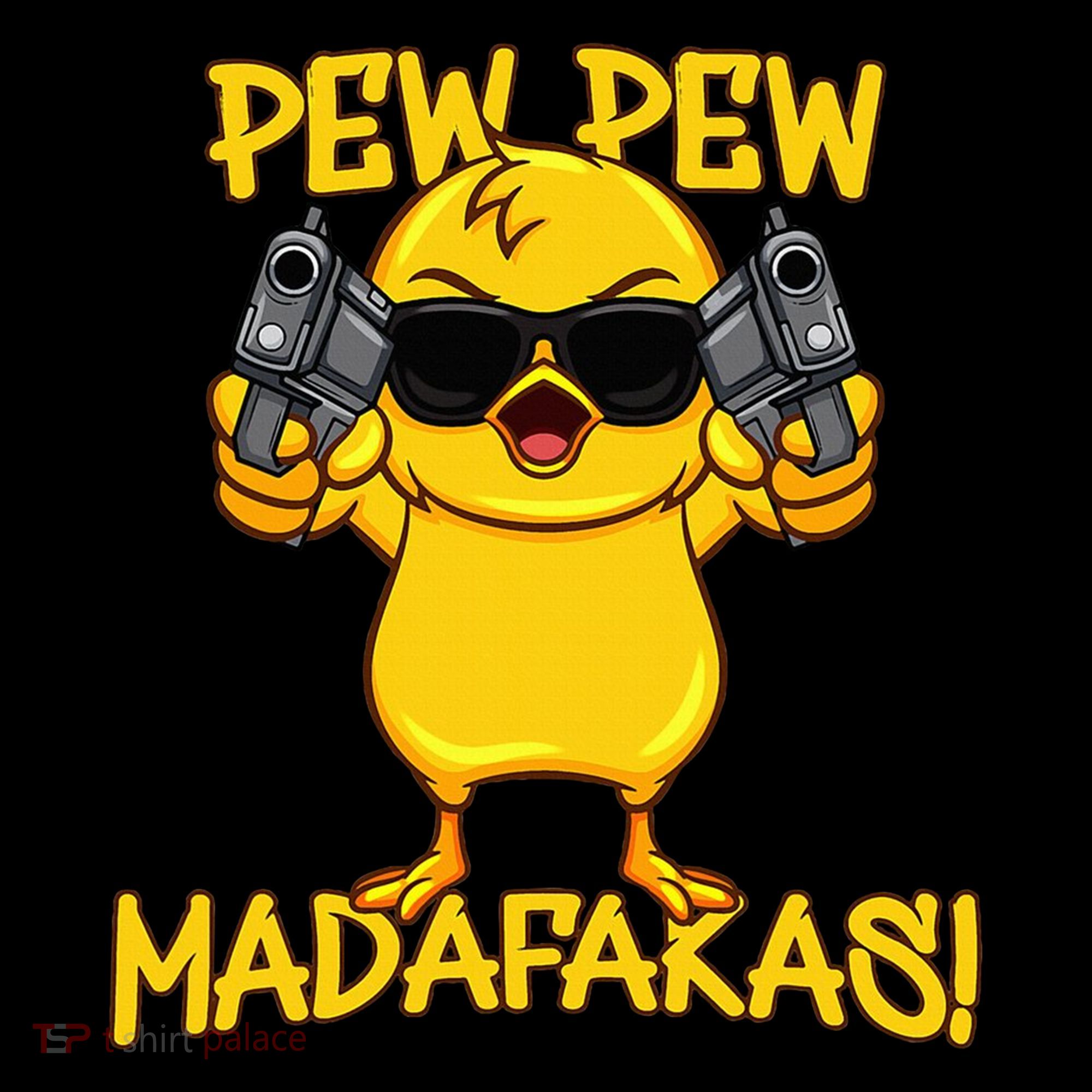 Pew Pew Duck Funny Madafakas Tank Top