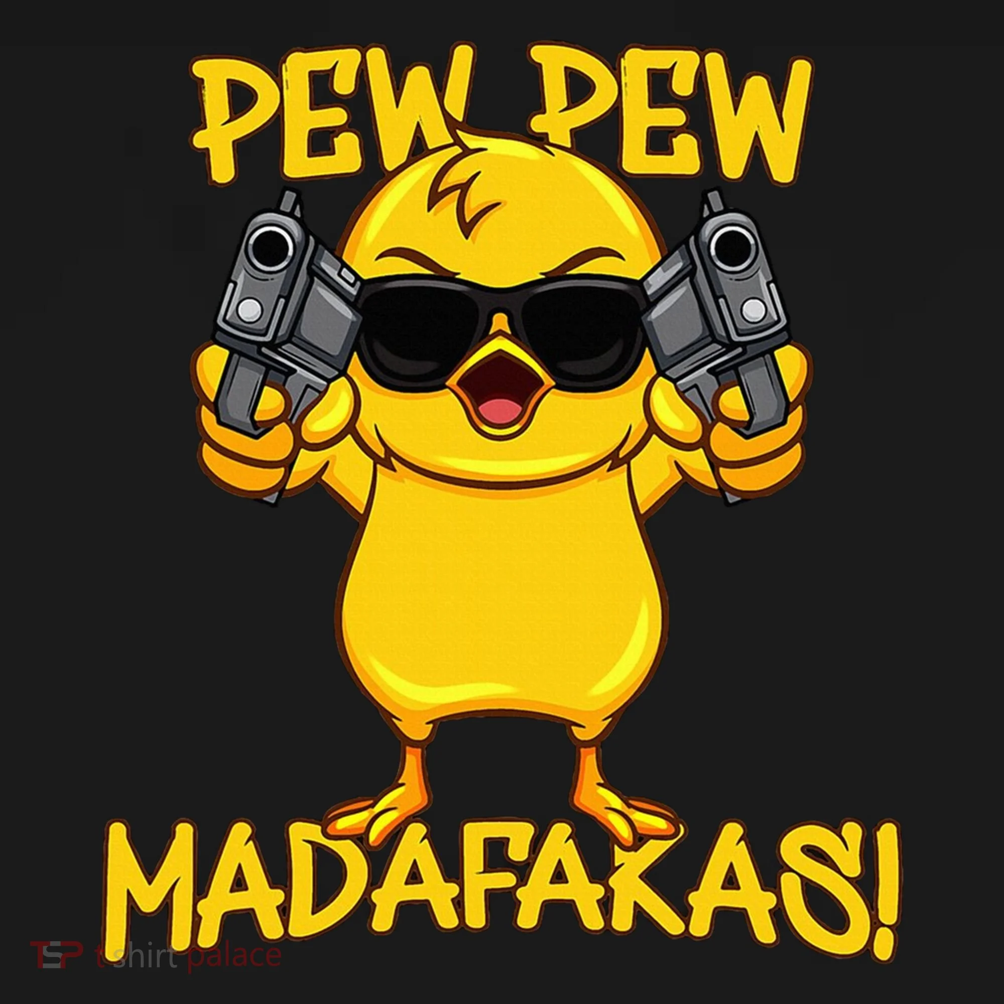 Pew Pew Duck Funny Madafakas Tank Top