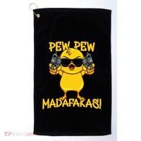 Pew Pew Duck Funny Madafakas Golf Towel thumb 0