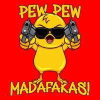 Pew Pew Duck Funny Madafakas Santa Hat thumb 1