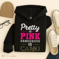 Pretty Pink Dangerous In Camo Hunter Hoodie thumb 4