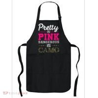 Pretty Pink Dangerous In Camo Hunter Apron thumb 0