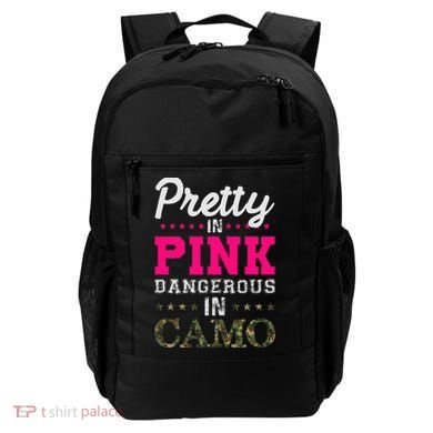 Pretty Pink Dangerous In Camo Hunter Backpack