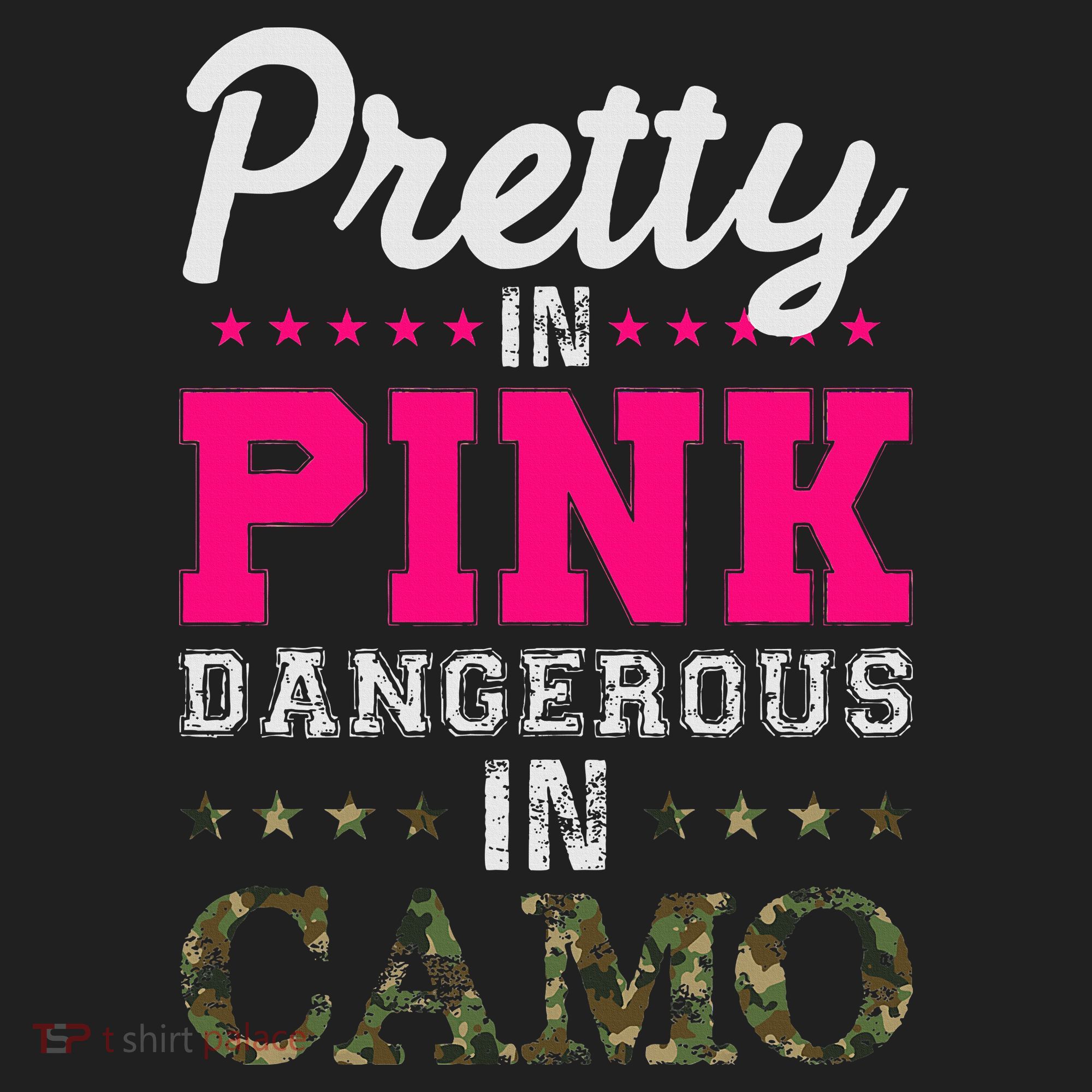 Pretty Pink Dangerous In Camo Hunter Beanie