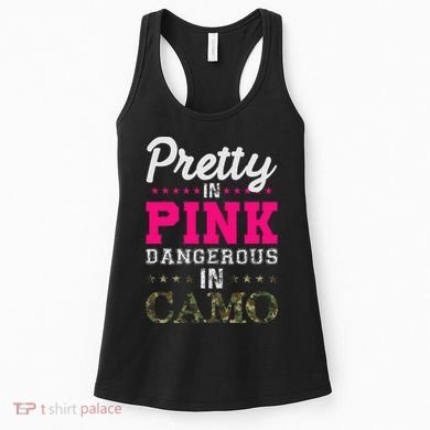 Pretty Pink Dangerous In Camo Hunter Women's Tank Top