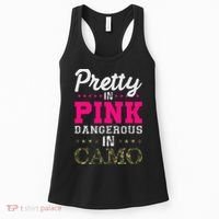 Pretty Pink Dangerous In Camo Hunter Women's Tank Top thumb 0
