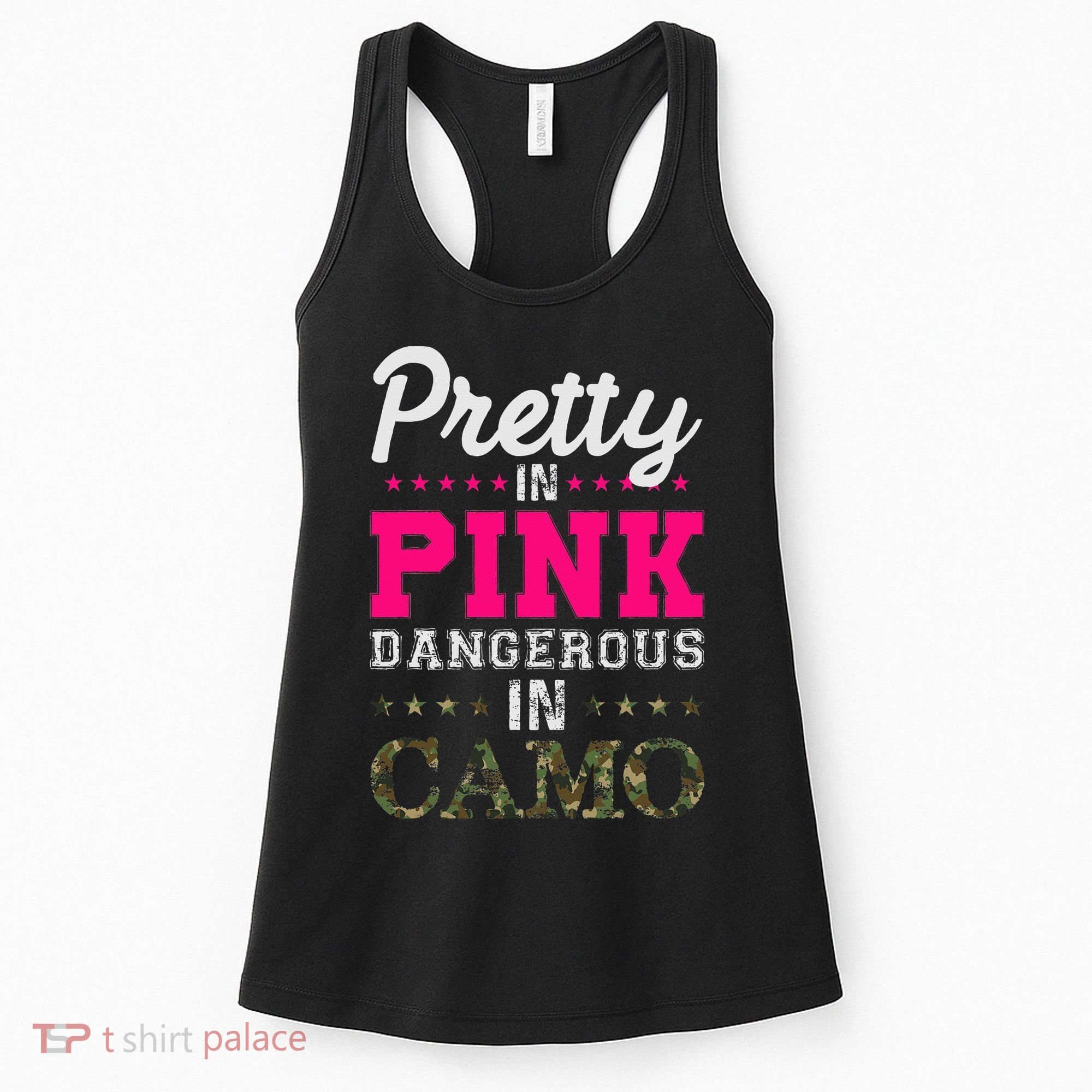 Pretty Pink Dangerous In Camo Hunter Women's Tank Top