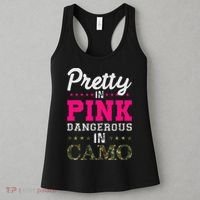 Pretty Pink Dangerous In Camo Hunter Women's Tank Top thumb 3