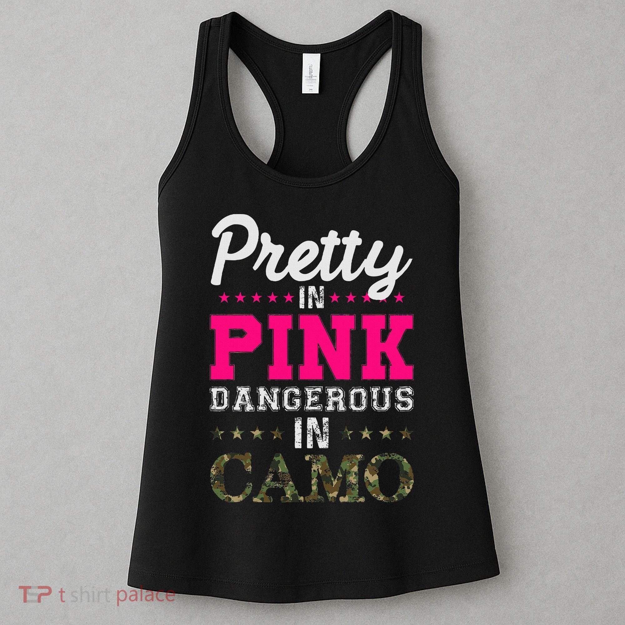 Pretty Pink Dangerous In Camo Hunter Women's Tank Top