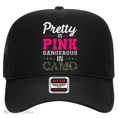 Pretty Pink Dangerous In Camo Hunter Hat