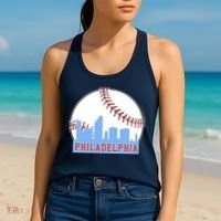 Phillies Philly Dancing On My Own Philadelphia Baseball Women's Tank Top thumb 2