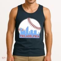 Phillies Philly Dancing On My Own Philadelphia Baseball Tank Top thumb 3