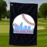 Phillies Philly Dancing On My Own Philadelphia Baseball Golf Towel thumb 1