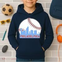 Phillies Philly Dancing On My Own Philadelphia Baseball Kids Hoodie thumb 2