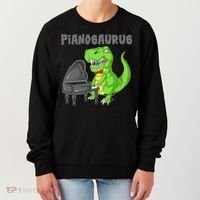 Pianosaurus Piano Dinosaur Women's Sweatshirt thumb 0