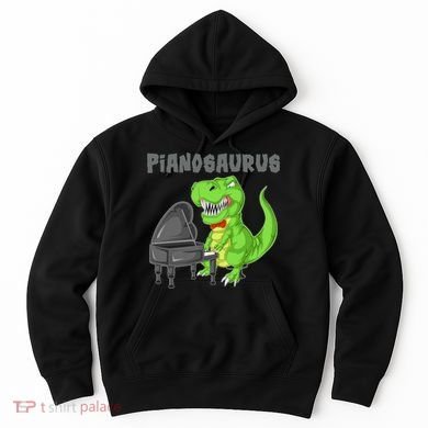 Pianosaurus Piano Dinosaur Hoodie
