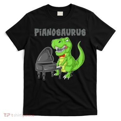 Pianosaurus Piano Dinosaur T-Shirt