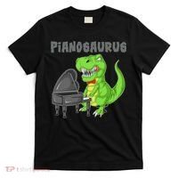 Pianosaurus Piano Dinosaur T-Shirt thumb 0