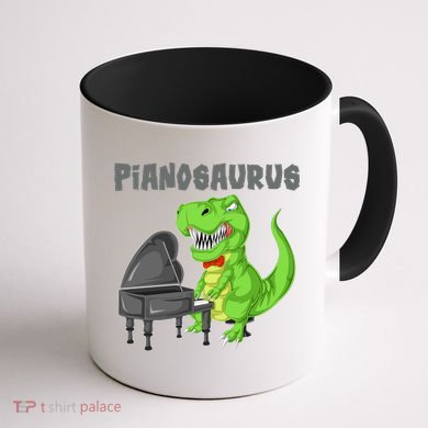 Pianosaurus Piano Dinosaur Coffee Mug back