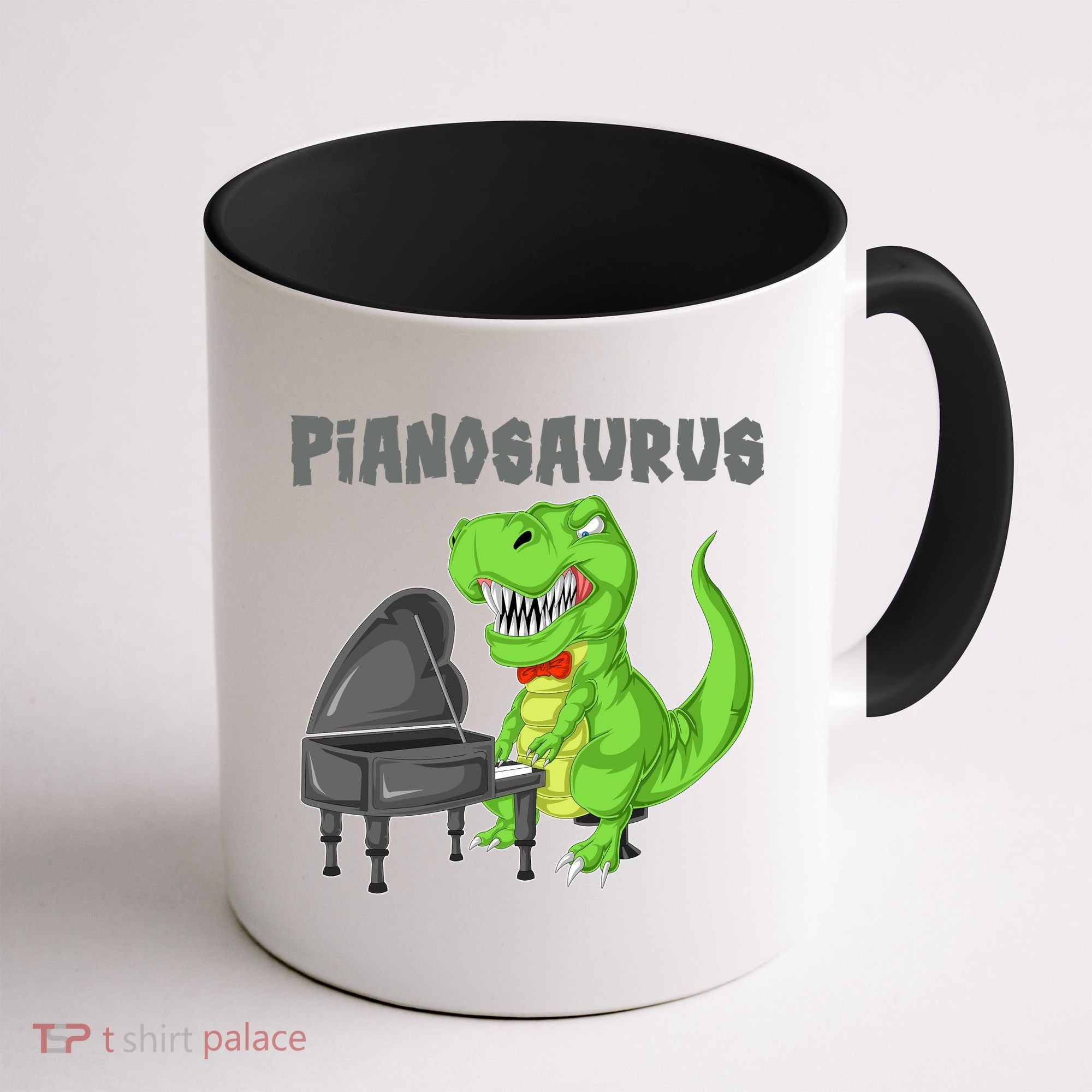 Pianosaurus Piano Dinosaur Coffee Mug