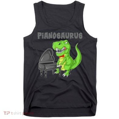 Pianosaurus Piano Dinosaur Tank Top