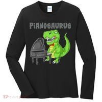 Pianosaurus Piano Dinosaur Women's Long Sleeve Shirt thumb 0