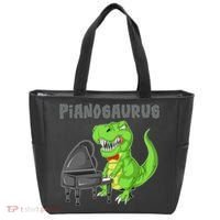 Pianosaurus Piano Dinosaur Tote Bag thumb 0