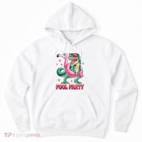 Pool Party Dinosaurflamingo Float Funny T Rex Gifts Tank Top Hoodie thumb 0