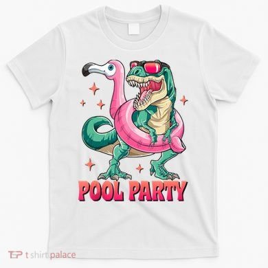 Pool Party Dinosaurflamingo Float Funny T Rex Gifts Tank Top T-Shirt