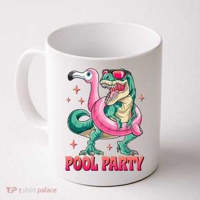 Pool Party Dinosaurflamingo Float Funny T Rex Gifts Tank Top Coffee Mug