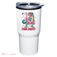 Pool Party Dinosaurflamingo Float Funny T Rex Gifts Tank Top Tumbler thumb 0